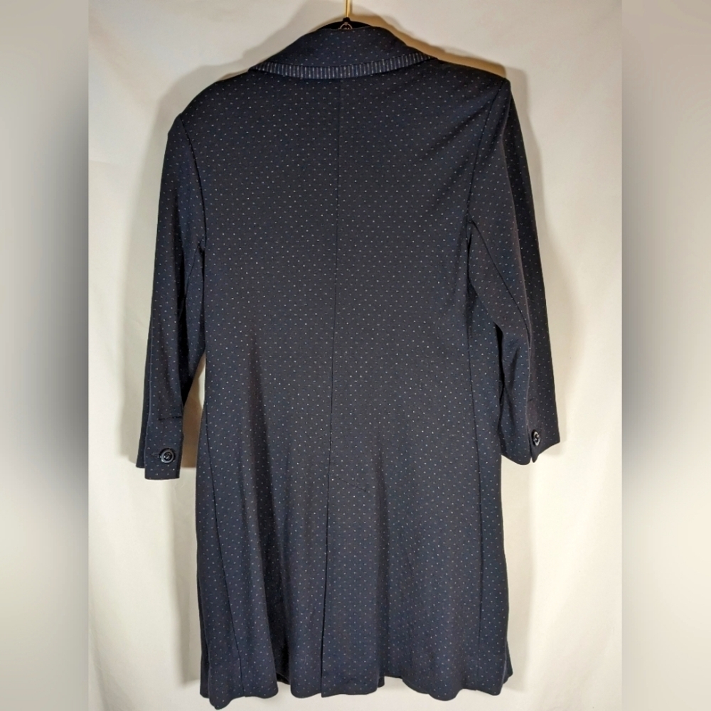 Cabi Carriage Jacket Style# 5658 Navy Blue Button Up Long Line Size Small - Picture 2 of 9